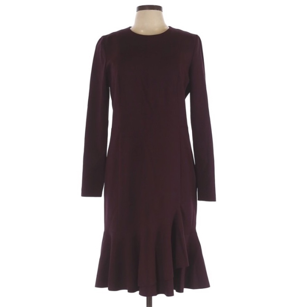 Akris Punto Dress Burgundy Long Sleeve